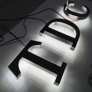 Bán Buôn Tùy Chỉnh Thức Ăn Nhanh Nhà Hàng Trung Tâm Mua Sắm Led Illuminated Glossy Kim Loại Quảng Cáo Dấu Hiệu 3D Backlit Luminous Word - Product Image 2