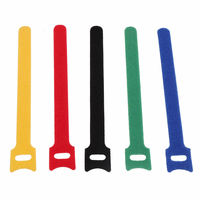 Attaches de câbles réutilisables à usage industriel, double face, pour fils et cordons, en nylon, libérables, réglables, avec crochets et boucles dos à dos