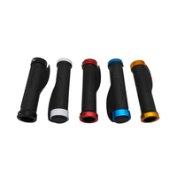 Puños Ergonómicos con Bloqueo y Reposamanos, Diseño Antideslizante con Patrón Escalonado, Anillos de Bloqueo Dobles, Puños Coloridos para Manillar de Bicicleta de Montaña