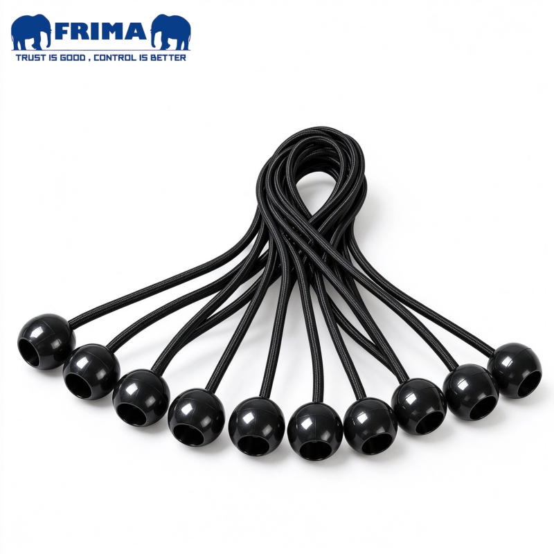 Heavy Duty Black Ball Bungee Cord Elastic Tie Down with Ball, Tarpaulin ...