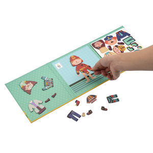 Livre magnétique personnalisé en usine, livre de puzzle magnétique, poupées à habiller, jouet livre magnétique pour enfants - Product Image 1
