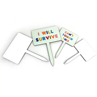 Panneau de sublimation en MDF Petite plaque en bois avec enseignes pour plante en pot