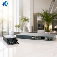 Switch Gestionado Gigabit Ethernet de 24 Puertos 1200-24FP-4G con PoE+ Completo, Presupuesto de PoE de 370W y 4 Puertos SFP de Enlace Ascendente de 1G para Oficina