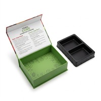 Emballage en carton rigide pour fruits avec doublure en plastique gaufré écologique, boîte cadeau personnalisée en forme de livre avec logo