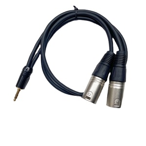 Cáp XLR 3,5mm 1 phút 2 đầu vào sang 2 đầu ra, cáp âm thanh 3,5mm kép XLR đực và ba lõi nhỏ sang cáp âm thanh XLR đực kép - Product Image 4