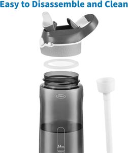 Bouteille d'eau de sport en plastique légère avec couvercle pour l'hydratation pendant les entraînements et le cyclisme - Product Image 5