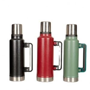 Thermos de grande capacité 1L 1.4L 1.9L en acier inoxydable à double paroi isolé sous vide pour les voyages et les sports - Product Image 2