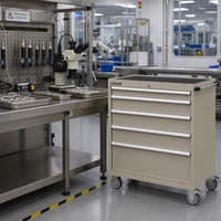 Chariot de rangement d'outils MRO Rockshell Aerospace avec système de tiroirs modulaires pour atelier de maintenance industrielle