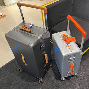 Custodia per imbarco universale muta da 20 pollici con struttura rigida in alluminio per bagaglio in poliestere Trolley da viaggio per ragazze - Product Image 3