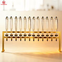 Distributeur de parfum de luxe doré, machine à parfum multi-flacons, station de service de parfums