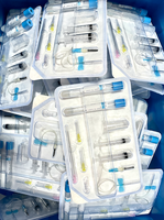 Kit de tubes de séparation de plasma pour animaux de compagnie à usage unique stérile, ensemble complet avec embouts de prélèvement de liquide et support d'échantillons pour le soin des chats et des chiens