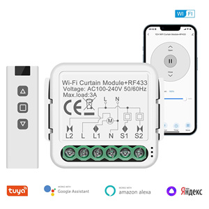 Módulo de Interruptor de Cortina Inteligente Wifi Tuya para Automatización del Hogar, Compatible con <span class=keywords><strong>Alexa</strong></span> y Google Home, PST-C01+RF - Product Image 2