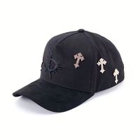 Gorra de Béisbol Unisex de 5 Paneles, Personalizable con Logotipo de Marca Privada Bordado, Parche Decorativo, Transpirable/Impermeable, Deportiva, con Letras/Imágenes