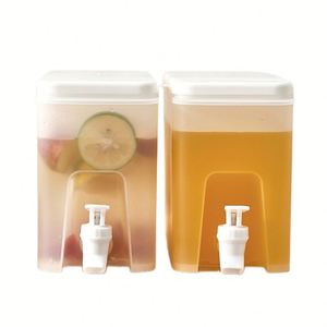 Dispensador de Bebidas para Refrigerador, Dispensador de Jugo, Limonada, Té de Frutas, Cubeta de Agua Fría, Jarra Fría de Gran Capacidad de 3.5L con Grifo - Product Image 3