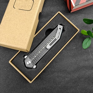 Couteau pliant d'extérieur, lame S35VN, manche en Fiber de carbone de 3.6mm, couteau de poche de haute dureté, couteau utilitaire en alliage de titane, couteau de bricolage - Product Image 4