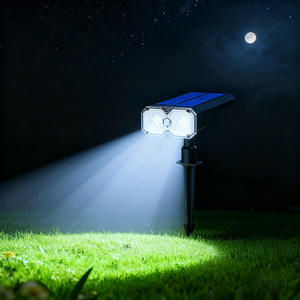 Уличный водонепроницаемый солнечный светодиодный светильник-датчик для дорожек, теплый белый, ночное освещение для газона и сада, на колышке, IP65, на солнечной батарее - Product Image 5