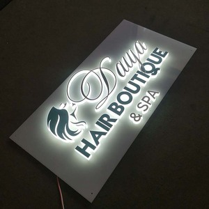 Enseignes <span class=keywords><strong>de</strong></span> lettrage à éclairage latéral en acrylique Décorations LED suspendues d'intérieur Lettres publicitaires Signalisation lumineuse en acrylique 3d - Product Image 5