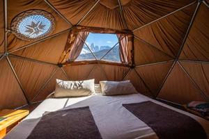 Dôme géodésique pour le glamping et <span class=keywords><strong>lodge</strong></span> de camping préfabriqué de luxe |   Maisons en bois contemporaines pour les parcs scolaires et les stations de villégiature en pleine nature - Product Image 4