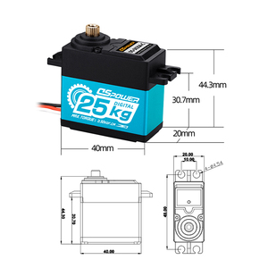 ดีเอสพาวเวอร์ DS-S020A-C 25 กก. แรงบิดสูง ลูกปืนคู่ กันน้ำ 7.4V สำหรับแขนหุ่นยนต์อัจฉริยะ มาตรฐานดิจิตอล - Product Image 2