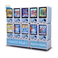 WANGERBAO Özelleştirilebilir Mini Plastik Gacha Makinesi Kapsül Oyuncak Otomatı Poster veya Oyuncak Sergileme Gachapon Makinesi