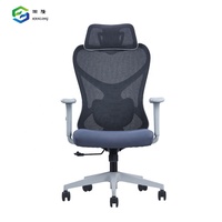 Chaise de direction moderne à soutien lombaire réglable Chaise de bureau pivotante en maille avec 3 élévateurs à gaz et accoudoir réglable
