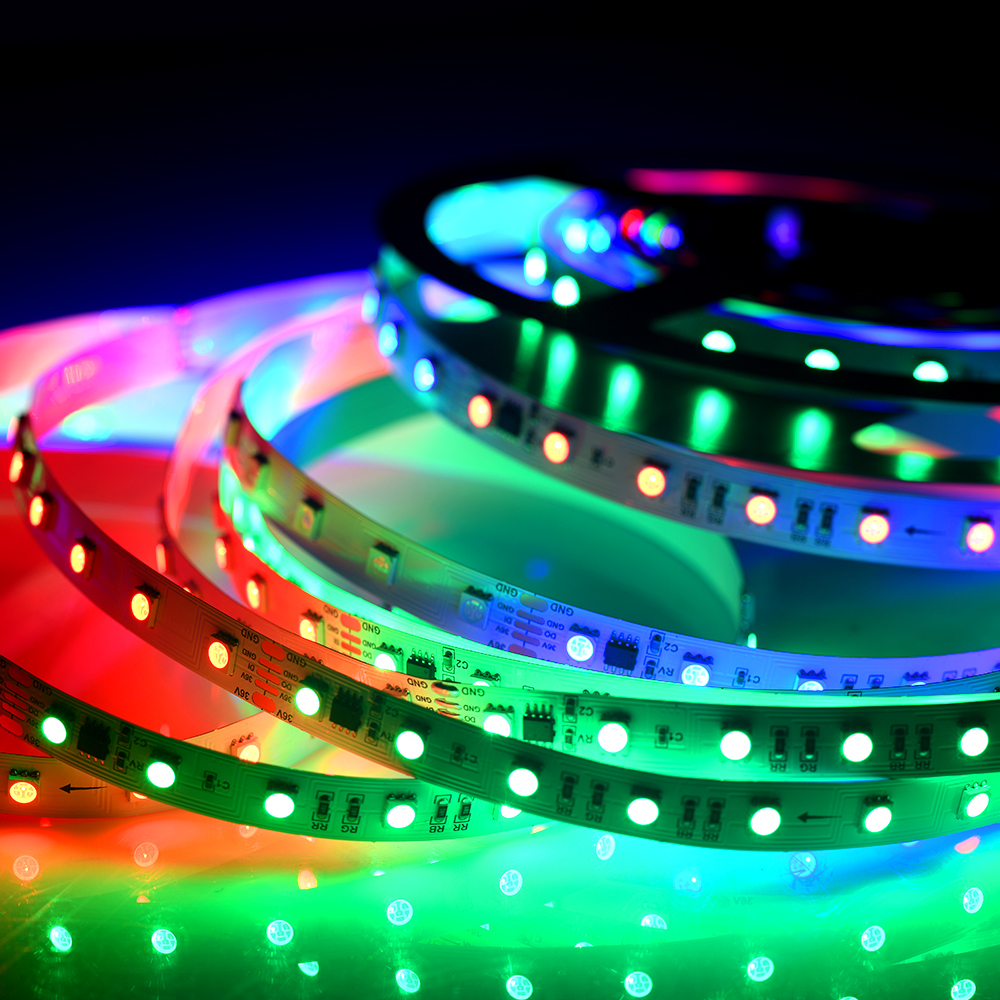 WS2811digital pixel led strip 54leds/m DC36v super length 30m per roll constant current smart led strip rgb