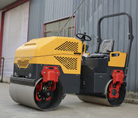 Compacteur à double tambour ZUJI1000 en promotion – Mini-rouleau compresseur vibrant portatif