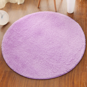 MU Cheap High Quality Solid <strong>Color</strong> Small Round pink Soft <strong>Rug</strong> Childround Carpet 200cm <strong>Multi</strong>-<strong>color</strong> Beige Area <strong>Rug</strong> - Product Image 4