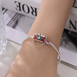 <b>Cute</b> cartoon graduation-themed pendant, made of white brass, DIY <b>bracelet</b> accessory - Product Image 6