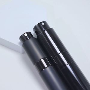 Top Quality Stock 5ml 8m 10ml Aluminum Matt Black Twist up Refill Pocket Portable Sprayer <b>Perfume</b> <b>Atomizer</b> Bottle - Product Image 2