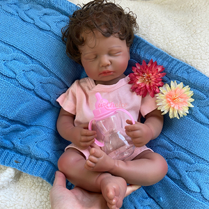 Bebés Reborn de Silicona, Gemelos de Silicona con Cabello, Boca Abierta para Chupete, Aptos para Baño, Muñecos Flexibles con Sensación Realista - Product Image 2