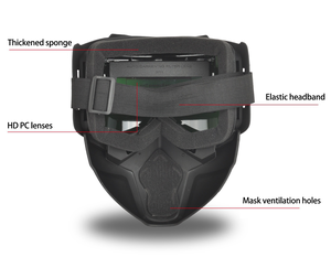<span class=keywords><strong>Lunettes</strong></span> de soudage à obscurcissement automatique légères et respirantes avec masque détachable et bandeau réglable, confortables pour les soudeurs - Product Image 2