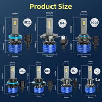 2PCS H1 Canbus H8 H11 H7 Lumière LED 20000LM 60W V30 H4 Hi Lo Beam CSP Chip Blanc 6000K ampoule de phare led