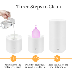 <span class=keywords><strong>Esterilizador</strong></span> de copas menstruales de plástico reutilizables para desinfección y limpieza con vapor - Product Image 4