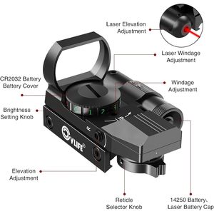 Cvlife 1X Reflex Red Dot con Láser para Riel de 20mm - Product Image 6