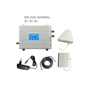900-2100-2600MHz 2G 3G 4G répéteur de réseau de téléphone portable/amplificateur de signal téléphonique