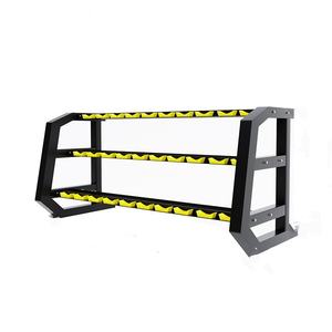 Fabricantes domésticos comerciales al por mayor estante para Mancuernas fuente D 3 capas 12 pares estante de almacenamiento para Mancuernas estante para Mancuernas de fitness - Product Image 1