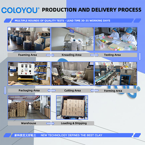 Ensemble d'argile à séchage à l'air super légère COLOYOU, 24 couleurs, argile à <span class=keywords><strong>modeler</strong></span> douce et non toxique pour les enfants, pour la <span class=keywords><strong>maternelle</strong></span>, l'artisanat en classe, le jeu sensoriel - Product Image 5