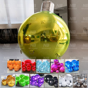 Customized Big Shiny <b>Balls</b> Party Decorations Inflatable <b>Mirror</b> Sphere for Wedding Christmas Decor Customized Hanging Inflatable - Product Image 1