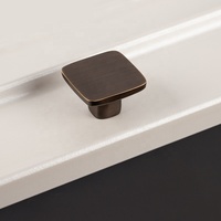 Gagang Kabinet Kawat Tembaga Antik Model Single Hole untuk Perlengkapan Furnitur Dapur dan Kamar Tidur