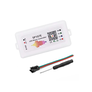DC 5V 12V 24V可寻址条带像素面板内置麦克风BT SP107E音乐同步LED控制器调光器 - Product Image 3