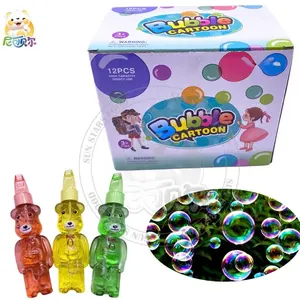 Engraçado brinquedos ao ar livre Animal Shaped Whistle Bubble Soap Water Toy