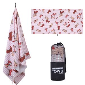 Quick-Drying Microfiber <b>Towel</b>, Lightweight <b>Beach</b> With <b>Bag</b>, Swimming <b>Towel</b> Set <b>for</b> Adults - Product Image 1