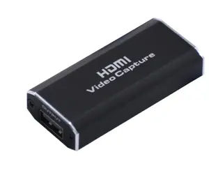 足够库存新的1080P高清视频采集卡USB 2.0游戏视频直播工具游戏录音盒USB母和双USB电缆