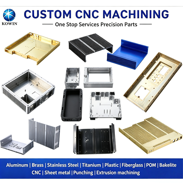 Customized Aluminum Base Housing Precision CNC Machining Enclosure Case Box Shell Cover Chassis Electronic Enclosure