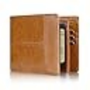 กระเป๋าสตางค์หนังพับสองตอนแบบกัน RFID สำหรับผู้ชาย ยี่ห้อ Boshiho รุ่นบาง ขนาดเล็ก พร้อมช่องใส่เหรียญแบบเปิด และช่องใส่บัตรเครดิตแบบสั้น - Product Image 2