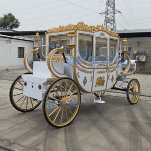 Carruaje Real Eléctrico para Eventos Especiales, Nuevo Modelo, Carruaje Antiguo para Bodas, Carruaje sin Caballos Estilo Princesa - Product Image 3