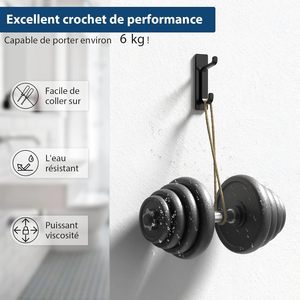 Gancho de Pared Autoadhesivo de Acero Inoxidable Resistente, Simple y Duradero, 8*8*8cm, Sin Necesidad de Taladrar, para Abrigos, Batas y Toallas - Product Image 2
