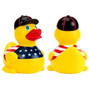Jouets de bain et de douche pour enfants en gros, jouets aquatiques, petits canards jaunes avec motifs d'étoiles et de drapeaux - Product Image 4