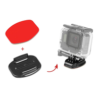 2 supports adhésifs plats + 2 supports adhésifs incurvés pour caméra d'action avec autocollants adhésifs pour GoPro Hero13 Insta360 X6 X5 DJI Osmo 6 Accessoire